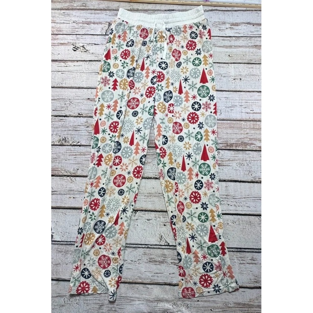 Little Sleepies Bamboo Medium Women's Christmas Snowflake Pajama Pants